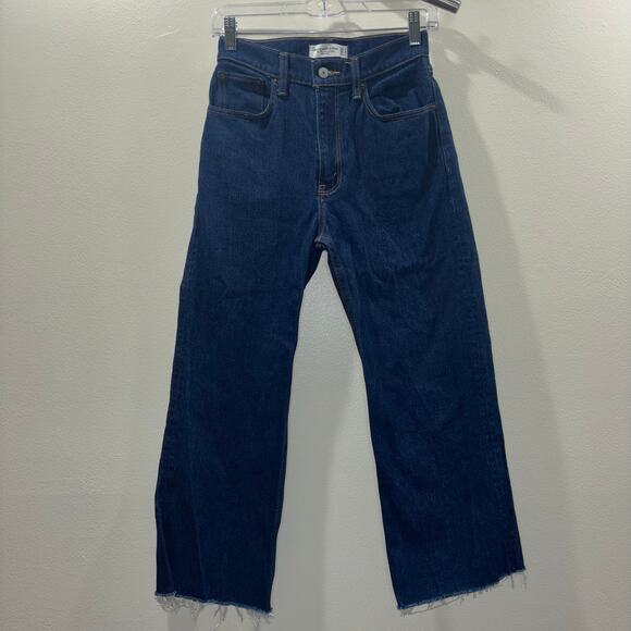 Abercrombie & Fitch The ‘90s Relaxed High Rise Jeans - Dark Wash - Size 24 - Picture 3 of 15